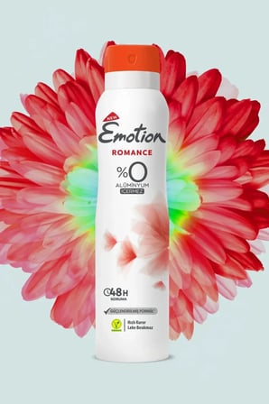 Tedar 3 Adet Emotion Romance Kadın Vegan Deodorant 150 Ml Hızlı Kurur, Leke Bırakmaz Najmaddin