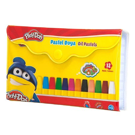 Mey Mey İthalat  Play-Doh Pastel Boya Çantalı 12 Renk Najmaddin