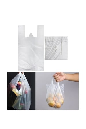 Tedar Şeffaf Atlet Poşet Orta Boy 28x50 cm 1 Paket Takriben 200 Adet Najmaddin