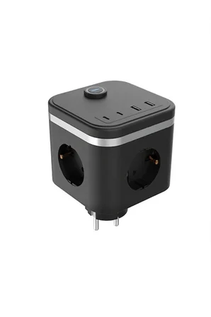 Karg Termal Akım Korumalı Isıya Dayanıklı 3’lü Duvar Tipi Priz 2x Usb 2x Typce 3680 W Najmaddin