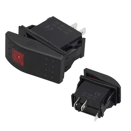 Sh Swion Işıklı 3p On-off 12-24v Marın Switch (ıc-134m) Najmaddin