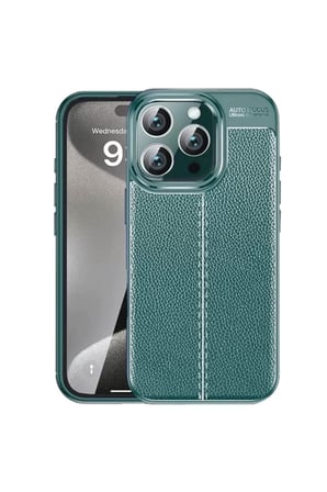 Sh Newface Apple İphone 16 Pro Max Kılıf Auto Focus Kapak - Koyu Yeşil Najmaddin