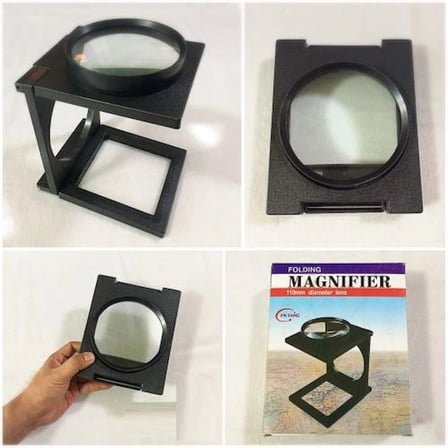 Tedar Masa Üstünde Proje Çizimi.küçük Yazı Vb Okuma Için Mükemmel 110 Mm Katlanır Büyüteç Najmaddin