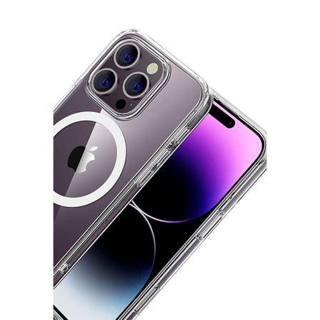 Bez iPhone 16 Pro Max Combo Sert Şeffaf Magsafe Kapak - Şeffaf Najmaddin