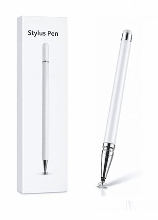 Çe Vivo Y20s Uyumlu Dokunmatik Stylus Kalem Disk Uçlu Hassas Beyaz Tablet Telefon Çizim Kalemi Najmaddin
