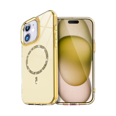 Bez iPhone 12 Live Diamond Magsafe Kapak - Sarı Najmaddin