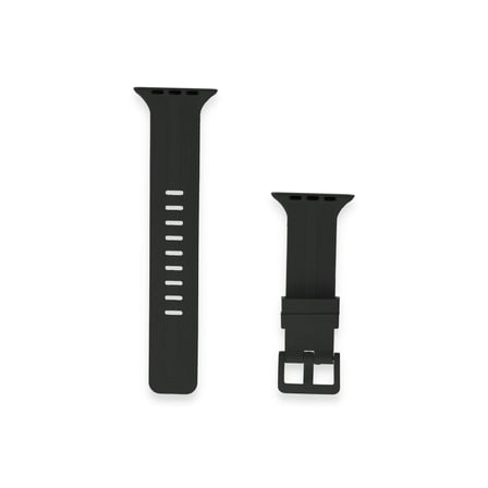 MEPA Najmaddin Watch 38mm Kr408 Çizgili Silikon Kordon - Siyah Najmaddin