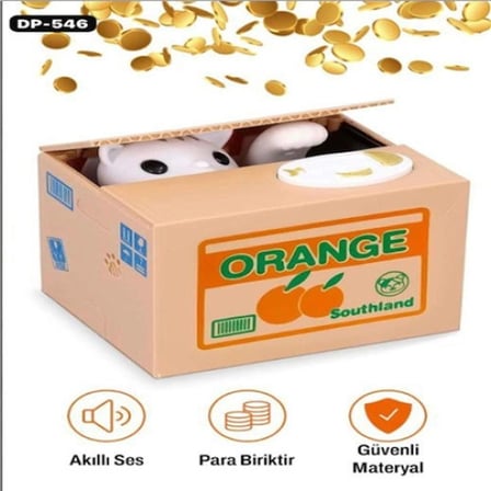 Mey Mey İthalat HIRSIZ KEDİ KUMBARA Najmaddin