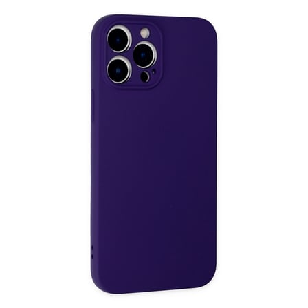 Bez iPhone 13 Pro Kılıf Nano içi Kadife Silikon - Mor Najmaddin