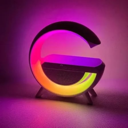 Mey Mey İthalat Kablosuz Şarj Standlı RGB Hoparlör Najmaddin
