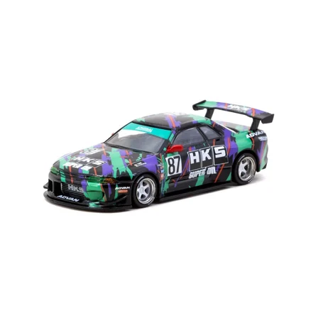 Ticaret Tarmac Works 1/64 Nissan Skyline (R32) Widebody HKS with Tarmac Cards Combo Set - Designed by Jon Sibal Najmaddin