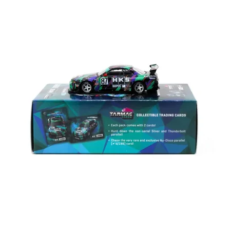 Ticaret Tarmac Works 1/64 Nissan Skyline (R32) Widebody HKS with Tarmac Cards Combo Set - Designed by Jon Sibal Najmaddin