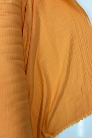 Tedar Çok Amaçlı Müslin Pamuklu Bebek Örtü ve Battaniye Kumaşı Müslin Bez Turuncu 7 Najmaddin