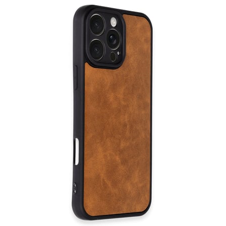 Bez iPhone 16 Pro Kılıf Aras Deri Kapak - Taba Najmaddin