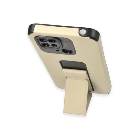 MEPA Najmaddin Xiaomi Redmi 10c Kılıf Mega Standlı Silikon - Gold Najmaddin