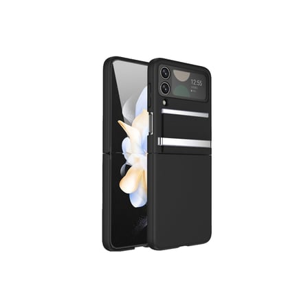 Bez Galaxy Z Flip 3 Kılıf Belt Flip Kapak - Siyah Najmaddin