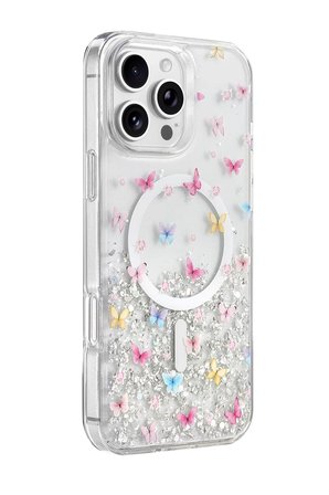 Mey Mey İthalat   iPhone 16 Pro Max Misk Simli Magsafe Kapak - Desen 4 Najmaddin