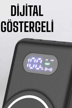 Hepsi 10.000 Mah Powerbank 4 Portlu Hızlı Şarj Dijital Göstergeli Najmaddin
