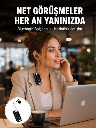 Karg Dijital Göstergeli Bluetooth Kulaklık – Klipsli Ve Şık Tasarım Yeni Nesil Najmaddin