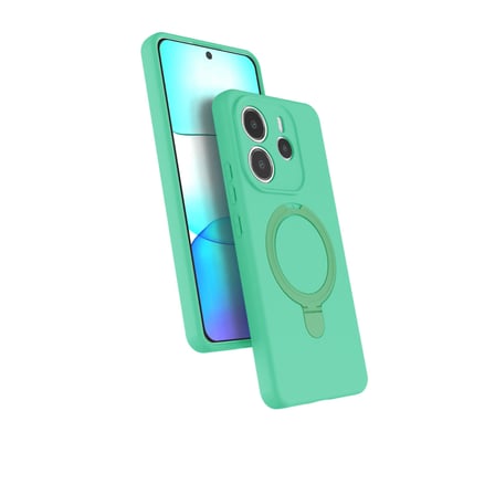 Bez Redmi Note 14 4G Regal Magsafe Standlı Kapak - Yeşil Najmaddin