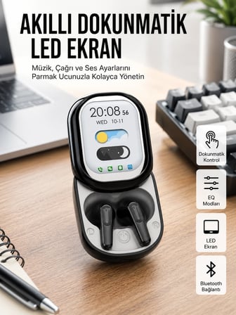 Karg Enc Destekli Bluetooth 5.4 Kulaklık – EQ Ayarlı, Akıllı Kutulu Najmaddin