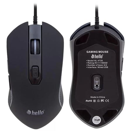 Sh Hello Hl-4729 Kablolu Oyuncu Gaming Mouse Najmaddin