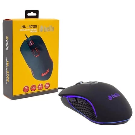 Sh Hello Hl-4729 Kablolu Oyuncu Gaming Mouse Najmaddin