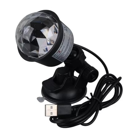 Sh Ledx Al-kx-6889 Projeksiyon Atmosferli Usbli 4 Watt Şarjlı Sihirli Rgb Led Disko Topu Najmaddin