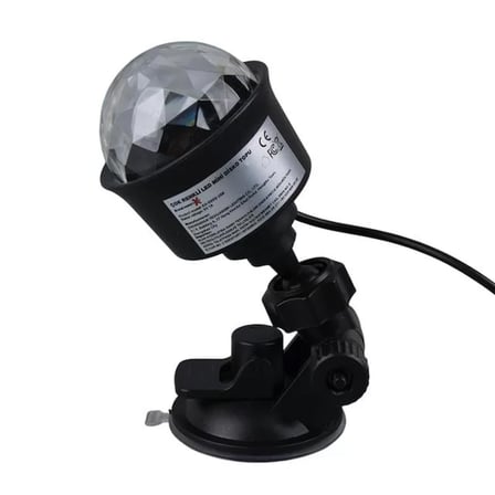 Sh Ledx Al-kx-6889 Projeksiyon Atmosferli Usbli 4 Watt Şarjlı Sihirli Rgb Led Disko Topu Najmaddin