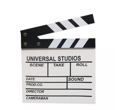 Özel Üretim Profesyonel Reji Ekipmanları Dekoratif Hediye Ahşap Film Sinema Klaketi Büyük Boy