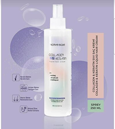 Keratin&Collagen Sıvı SaçKremi 250ml