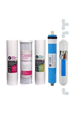 Ds Natural Water Su Arıtma Cihazı Filtresi 5'li Filtre Seti Paket