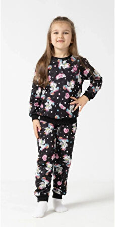 Kız çocuk baskılı mevsimlik alt üst takım