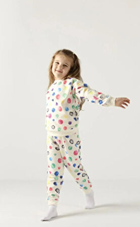 Kız çocuk baskılı mevsimlik alt üst takım