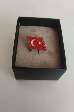 Türk Bayrağı Yaka Rozeti 