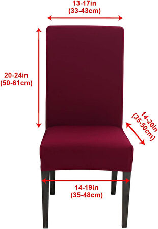 Sandalye Kılıfları 1 Adet Modern Sandalye Kılıfları Yıkanabilir Renk Vermez Ütü İstemez Sandy Kumaş