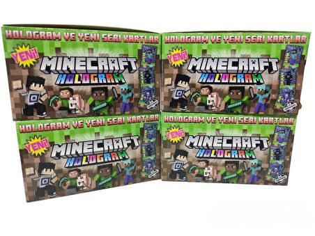 MineCraft 24 AD. Minik Kutu (198+48:246) Hologramlı Yeni Seri Oyuncu Kartları Minecraft Karakterleri