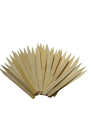 Ahşap Bambu Geniş Çubuklar 24.5 Cm 2 Cm 50 Adet