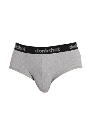 Donkshot (6 adet) Likralı Erkek Slip Boxer 1108V4 (Siyah-Lacivert-Gri)