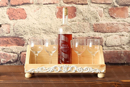 Neiwel Vintage Pai Naturel Ahşap Bar Raf