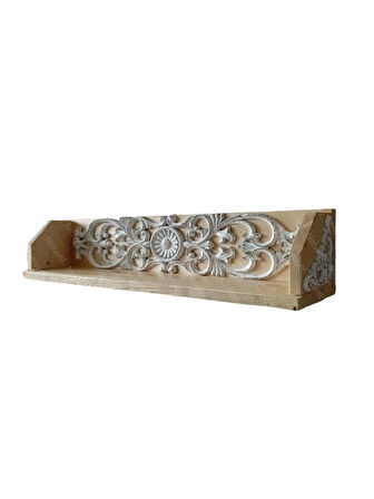 Neiwel Vintage Doa Wel Naturel Ahşap Bar Raf