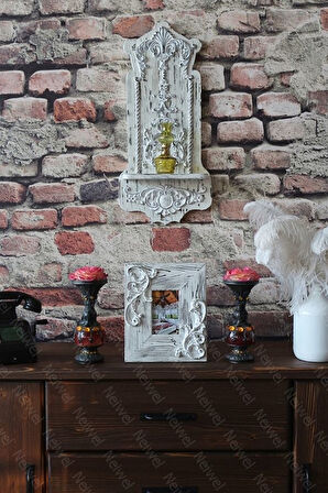 Neiwel Vintage Eyna  Ahşap Resim ve Ayna Çerçevesi 