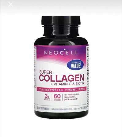 Neocell Super Collagen Vitamin C Biotin 180 Tablets