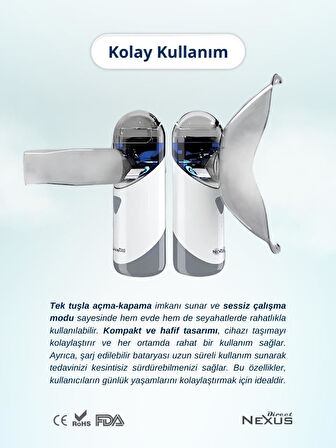 Nessiworld Direct Nexus Taşınabilir Mesh Hava Makinesi Nebulizatör