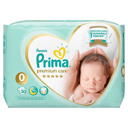 Premium Care 0 Beden Prematüre Bez 30 Adet