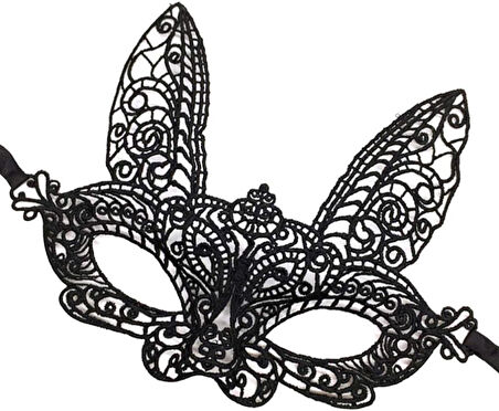 Nessiworld Siyah Renk Dantel Kesim Dantel İşlemeli Balo Parti Maskesi 7 No
