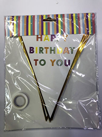 Nessiworld Happy Birthday To You Flama Bayrak Süs