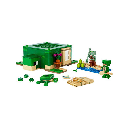 NessiWorld 21254 LEGO® Minecraft® Kaplumbağa Plaj Evi 234 parça +8 yaş