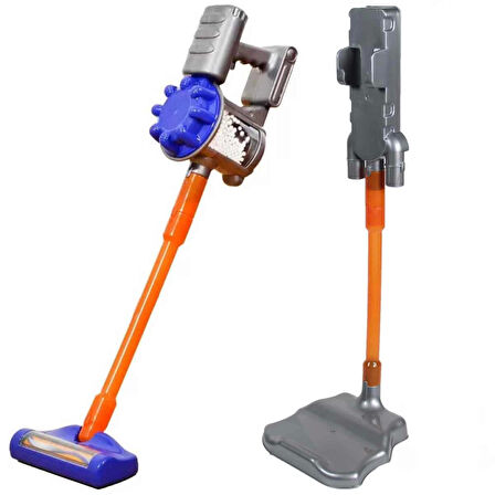 NessiWorld Vacuum Cleaner Pilli Kablosuz Oyuncak Dikey Standlı Elektrik Süpürgesi