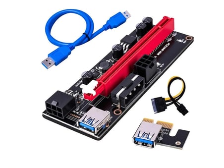 Riser Harici Ekran Kartı Pcie 1x To 16x V.009s 3'lü Set